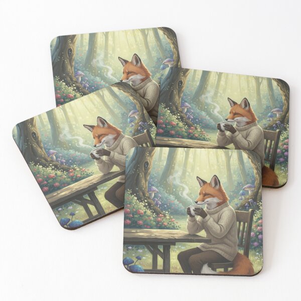Item preview, Morning Brew in Whispering Woods designed and sold by FoxVibes.