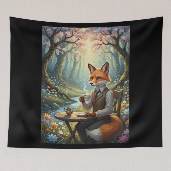 Item preview, The Dapper Fox's Tea Time designed and sold by FoxVibes.