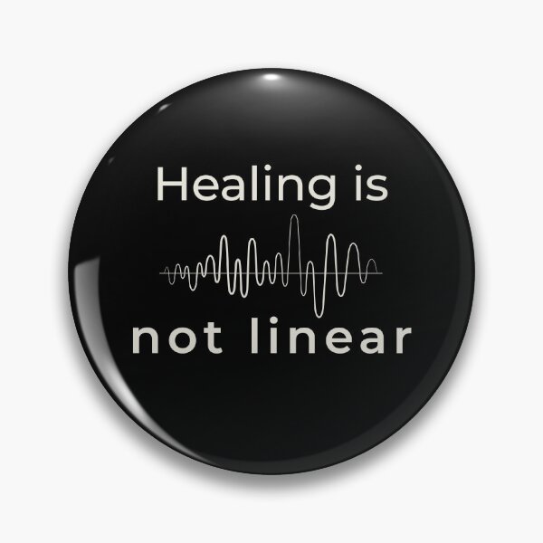 Item preview, Healing is not linear - minimalist motif designed and sold by Bianca Eder - Healing Collection.
