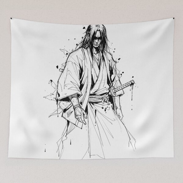 Item preview, Cool Ronin Warrior Manga Sketch: Vengeance designed and sold by Shigen16.