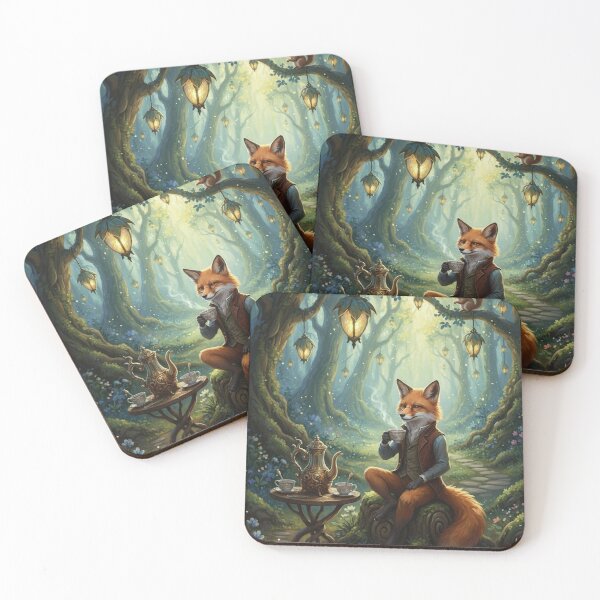 Item preview, The Glimmering Forest Tea Party designed and sold by FoxVibes.