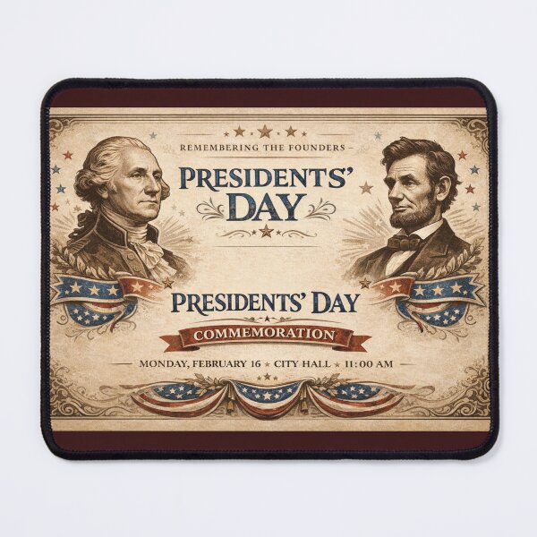 Item preview, Presidents' Day Founders Commemoration Poster designed and sold by Create Nest.