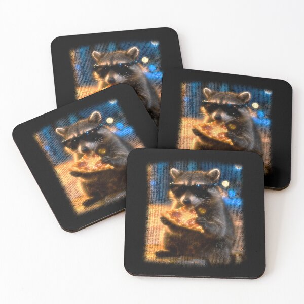 Item preview, Street Raccoon Eating Pizza designed and sold by bngfx.