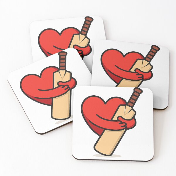 Item preview, Cricket Is a Matter of the Heart – Heart Holding Cricket Bat Illustration | Love for the Game Art designed and sold by thesmilngnature.