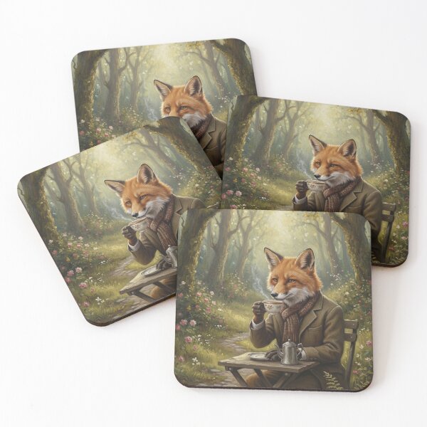 Item preview, The Sophisticated Woodland Tea Break designed and sold by FoxVibes.