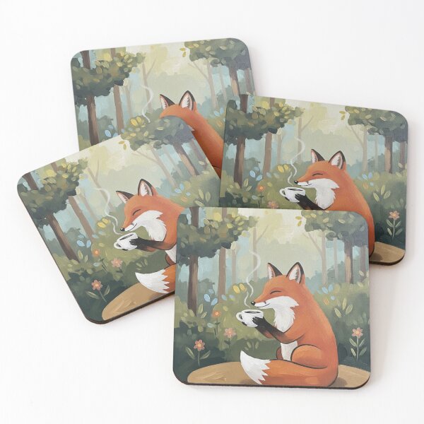 Item preview, A Quiet Sip in the Woods designed and sold by FoxVibes.