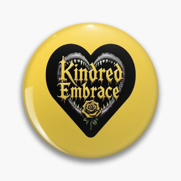 Item preview, Valentine Kindred Embrace Vampire Heart Design- Masquerade Bloodlines Fan Gamer Art (Yellow version) designed and sold by SlightlyUnreal.