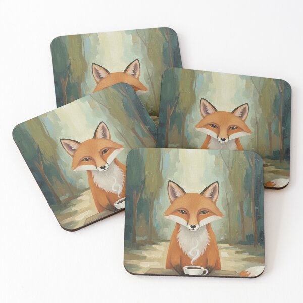 Item preview, Serene Fox Morning Coffee Ritual designed and sold by FoxVibes.