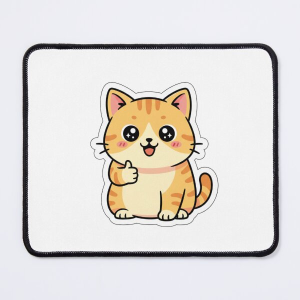 Item preview, Happy Chubby Cat Sticker designed and sold by DwmShop.