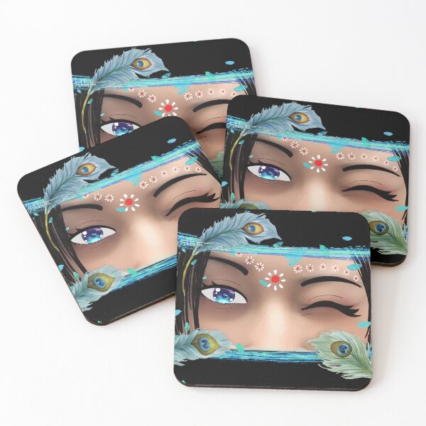 Item preview, Beautiful Radha Rani eyes with Peacock of Krishna designed and sold by Hisi Designs.