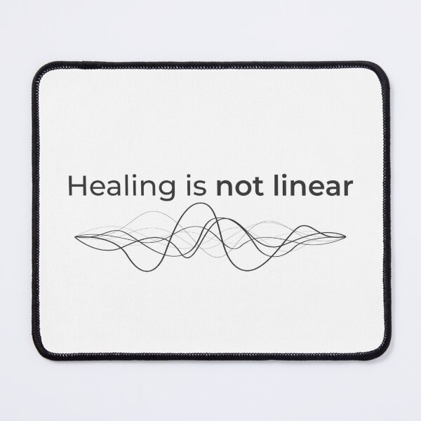 Item preview, Healing is not linear - minimalist motif designed and sold by Bianca Eder - Healing Collection.