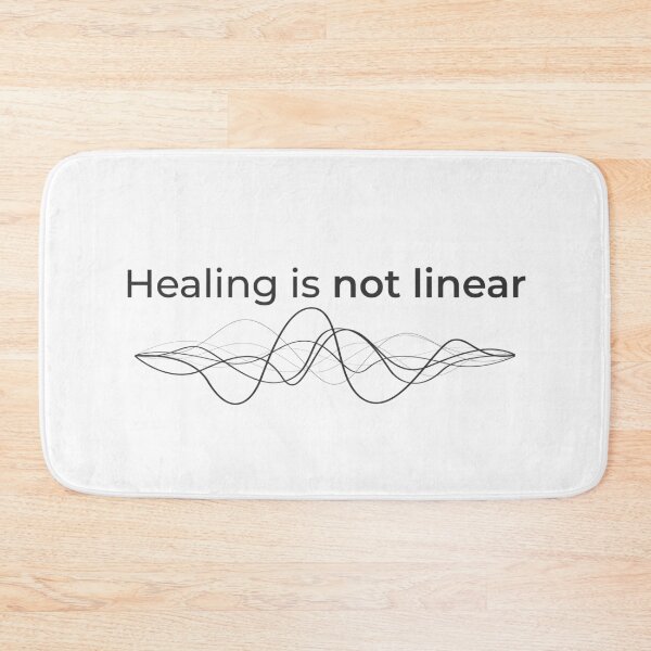 Item preview, Healing is not linear - minimalist motif designed and sold by Bianca Eder - Healing Collection.