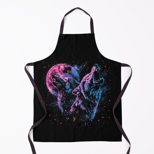 Item preview, Howling Wolves Moon T-Shirt – Neon Galaxy Wolf Desig designed and sold by PSYNOVA.