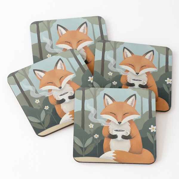 Item preview, Cozy Fox Forest Coffee Ritual designed and sold by FoxVibes.