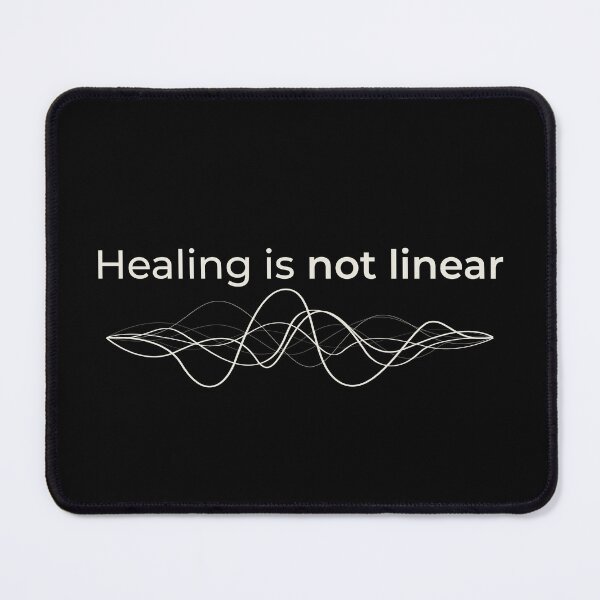 Item preview, Healing is not linear - minimalist motif designed and sold by Bianca Eder - Healing Collection.
