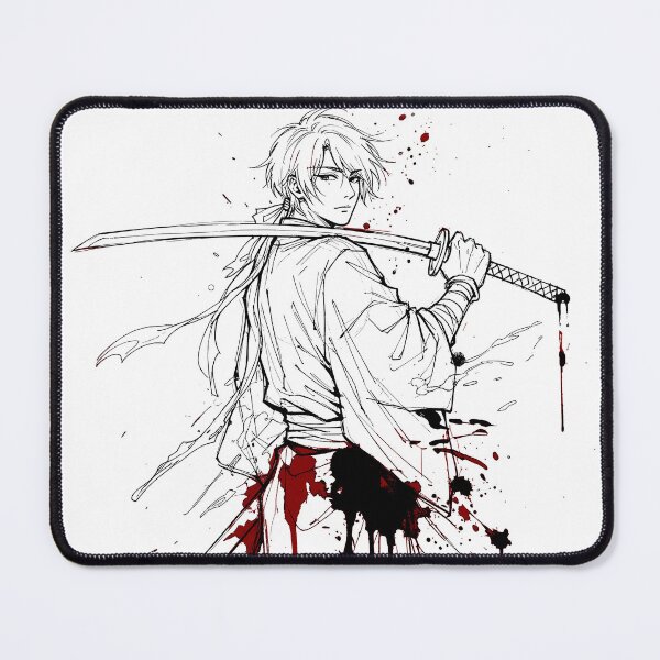 Item preview, Cool Ronin Warrior Manga Sketch: Break Your Limit designed and sold by Shigen16.