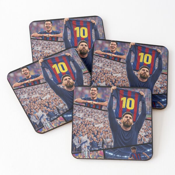 Item preview, Visca Barça Legends Poster | Messi 10 FC Barcelona Art designed and sold by TroikaLabs.