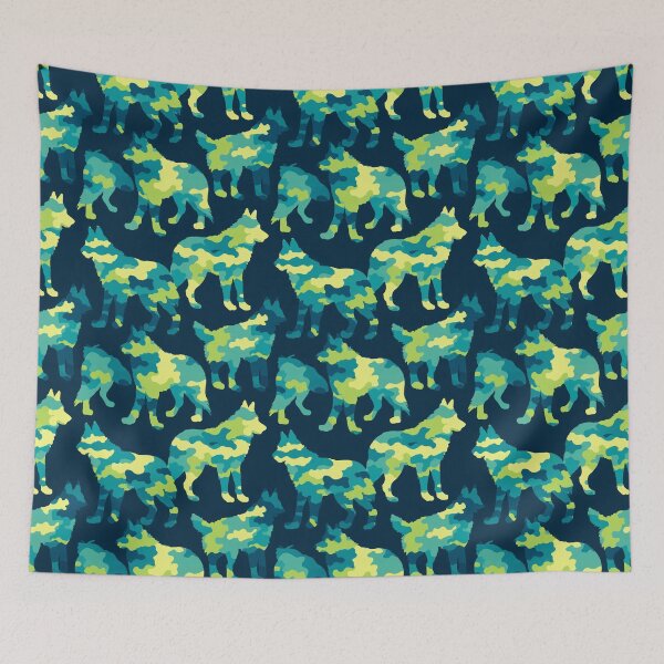 Item preview, Chic Military Dog Camo Print  - Secret Santa Gifts designed and sold by RoyalStarsPatts.