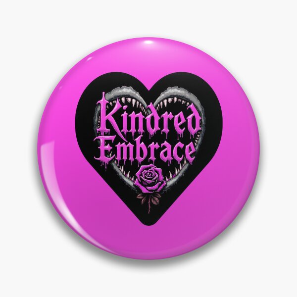 Item preview, Valentine Kindred Embrace Vampire Heart Design- Masquerade Bloodlines Fan Gamer Art (Pink version) designed and sold by SlightlyUnreal.