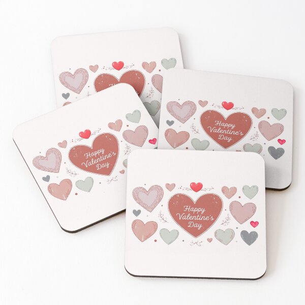 Item preview, Happy Valentine's Day Heart Pattern Art designed and sold by Innova_Creations.