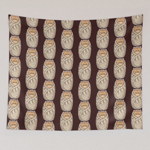 Item preview, Grumpy Purrito Cat  designed and sold by zamew.