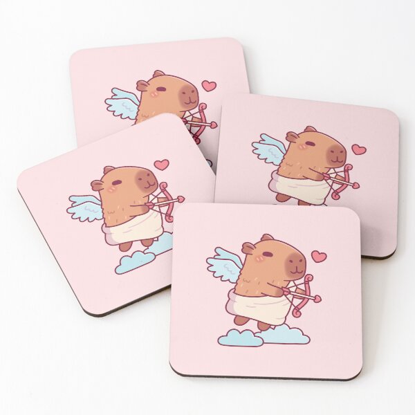 Item preview, Cute Capybara Cupid Angel designed and sold by rustydoodle.