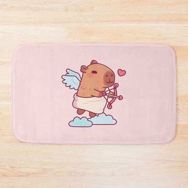 Item preview, Cute Capybara Cupid Angel designed and sold by rustydoodle.