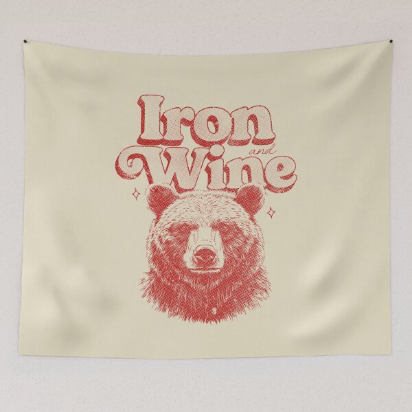 Item preview, Iron and Wine Vintage Bear Indie Folk T-Shirt  designed and sold by Miaou Studio.