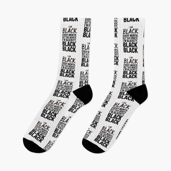 Item preview, I Am Black Every Month But This Month I'm Blackity Black Black Black designed and sold by CORJIDOG-ART.