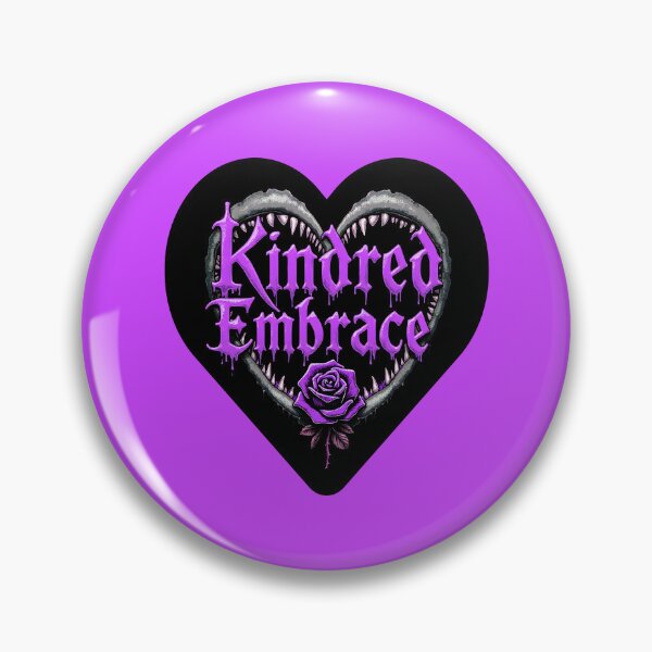 Item preview, Valentine Kindred Embrace Vampire Heart Design- Masquerade Bloodlines Fan Gamer Art (Violet version) designed and sold by SlightlyUnreal.