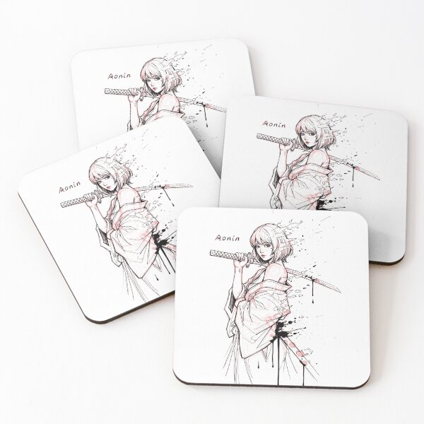 Item preview, Cool Female Ronin Manga Sketch: Ronin I designed and sold by Shigen16.