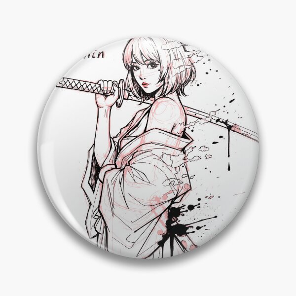 Item preview, Cool Female Ronin Manga Sketch: Ronin I designed and sold by Shigen16.