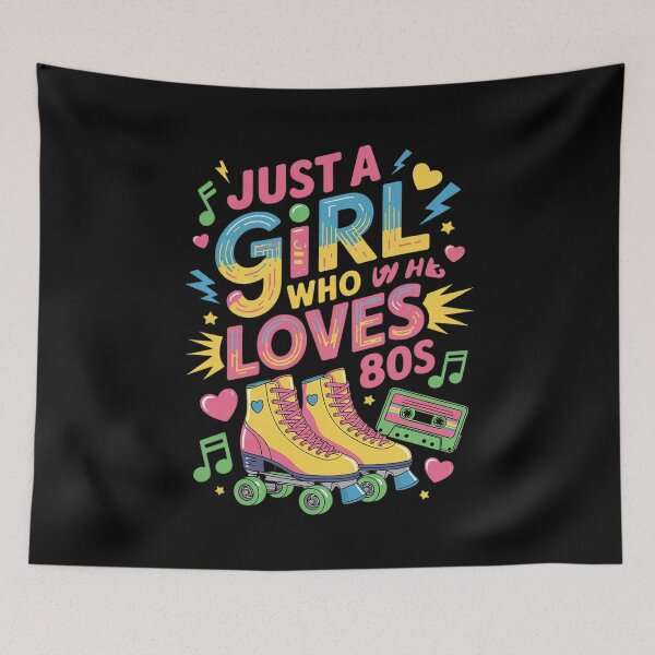 Item preview, Just A Girl Who Loves The 80s Party 80s Outfit 1980s Costume 4 designed and sold by joyouartArt.