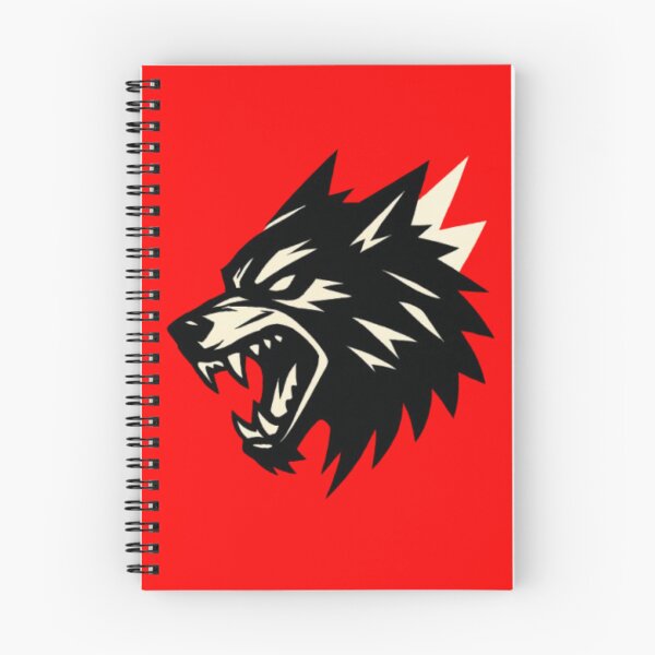 Item preview, Ferocious Wolf Head Silhouette With Raw Power Energy designed and sold by ViursArtsStore.