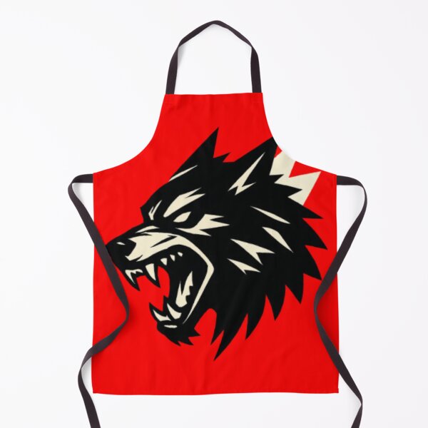 Item preview, Ferocious Wolf Head Silhouette With Raw Power Energy designed and sold by ViursArtsStore.