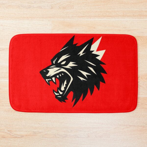 Item preview, Ferocious Wolf Head Silhouette With Raw Power Energy designed and sold by ViursArtsStore.