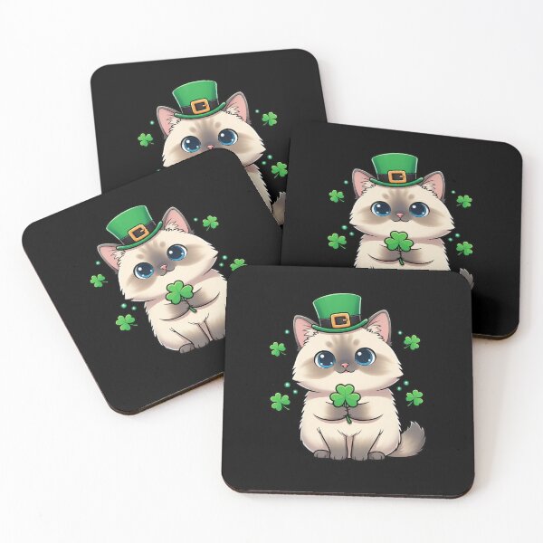 Item preview, Lucky Cat Saint Patricks Day Cute Irish Feline Lover designed and sold by CORJIDOG-ART.