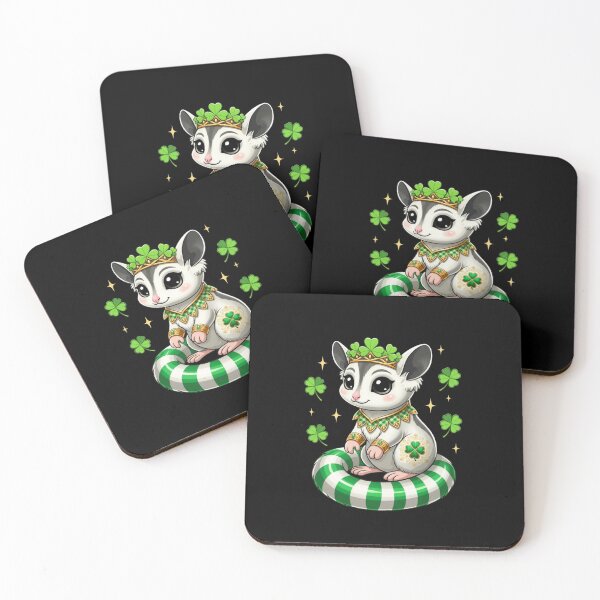 Item preview, Lucky Sugar Glider St Patricks Day designed and sold by CORJIDOG-ART.