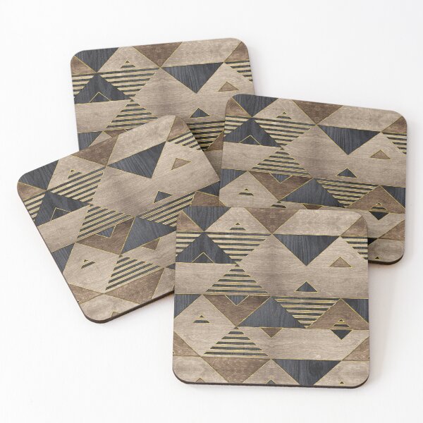 Item preview, Geometric Wooden texture pattern  designed and sold by Nartissima.