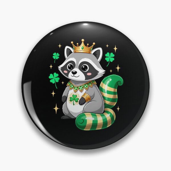 Item preview, St Patrick S Day Raccoon King designed and sold by CORJIDOG-ART.