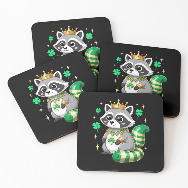 Item preview, St Patrick S Day Raccoon King designed and sold by CORJIDOG-ART.
