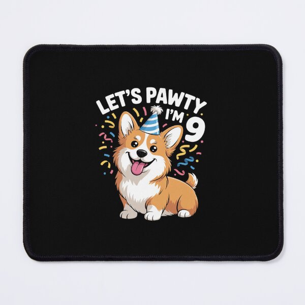 Item preview, 9 Years Old Corgi Dog Lover 9th Birthday Party Outfit Kid designed and sold by MarkLeedsArt.
