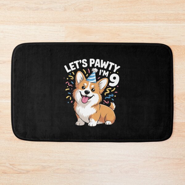 Item preview, 9 Years Old Corgi Dog Lover 9th Birthday Party Outfit Kid designed and sold by MarkLeedsArt.