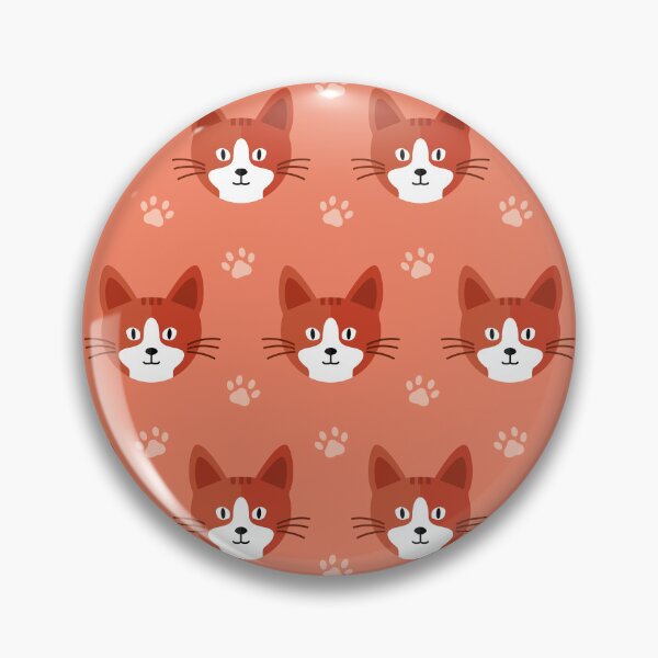 Item preview, Cat heads on orange designed and sold by reneesillus.