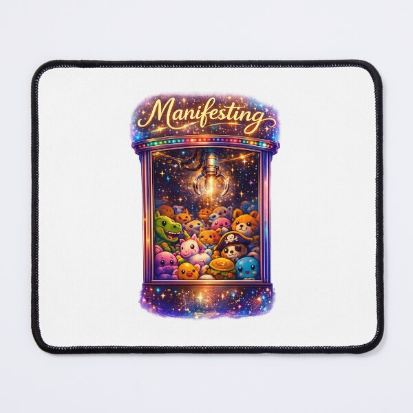 Item preview, Manifesting – Cute Claw Machine with Glowing Prize Art designed and sold by StrayaDesign.