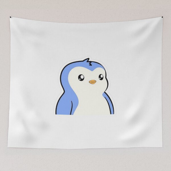 Item preview, Minimal Cute Pudgy Penguin Face Illustration designed and sold by Snowdog-Art.