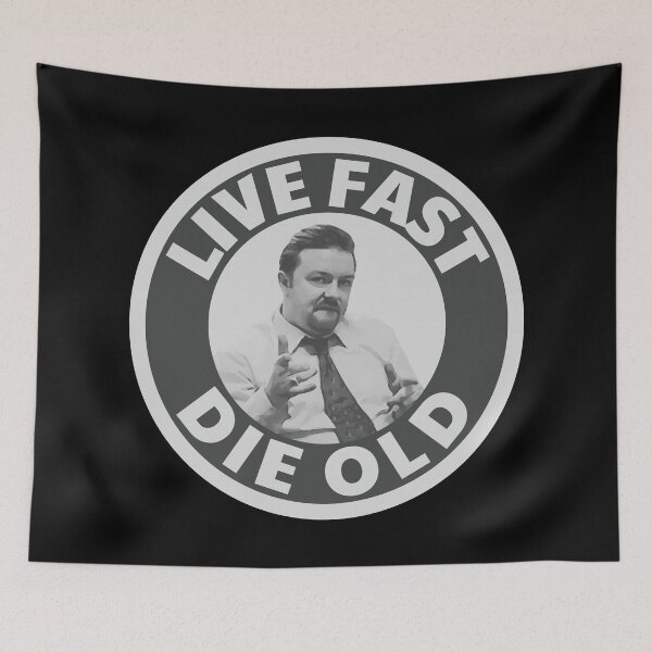 Item preview, Live fast die old Brent Quote designed and sold by UNK-Fatigues.
