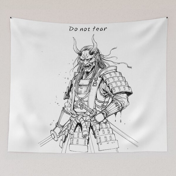 Item preview, Cool Anime Samurai General Manga Sketch: Do not fear designed and sold by Shigen16.