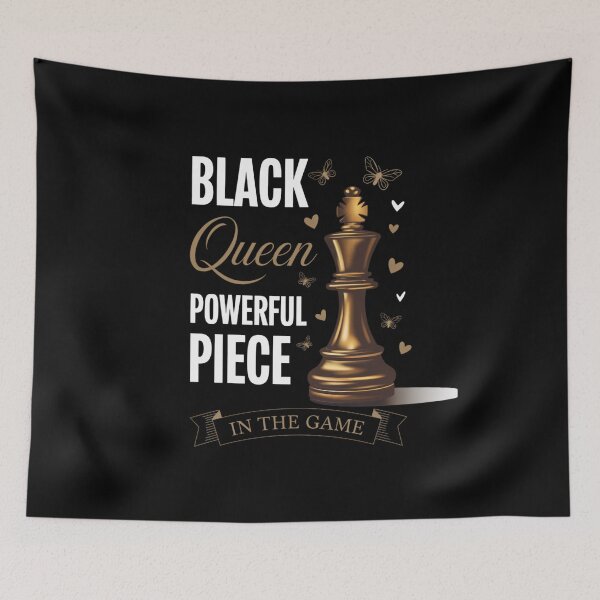 Item preview, Black Queen Powerful Piece In The Game Chess Player designed and sold by CORJIDOG-ART.