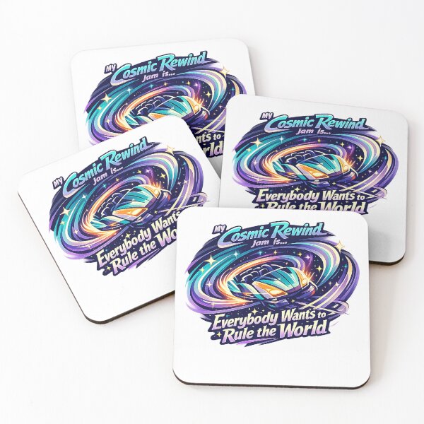 Item preview, My Cosmic Rewind Jam Is… Everybody Wants to Rule the World (v3) designed and sold by Theme Snark.